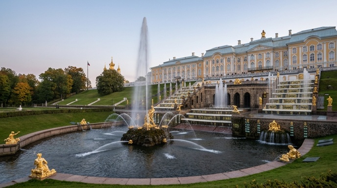 Праздник закрытия фонтанов. Санкт-Петербург – Петергоф